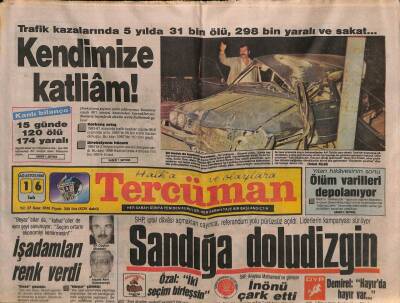 Tercüman Gazetesi 16 Ağustos 1988 - SEKAda Grev Tehlikesi GZ81451 - 1
