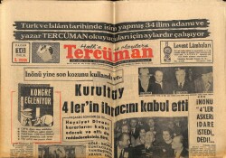 Tercüman Gazetesi 16 Aralık 1962 - Yakup Kadri Karaosmanoğlu Değerler Dünkü Ve Bugünküler Diye Ayrılamaz diyor GZ70709 - 2