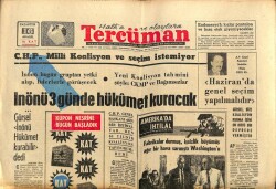 Tercüman Gazetesi 16 Aralık 1963 - İnönü 3 Günde Hükümet Kuracak GZ67566 - 1