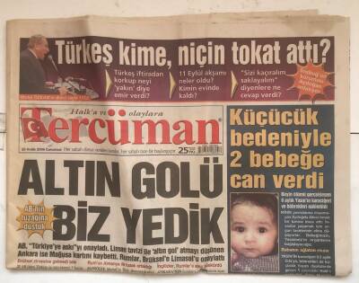 Tercüman Gazetesi 16 Aralık 2006 - Filistinde Yeni Bir Amerikan Marifeti GZ7562 - 1