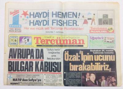 Tercüman Gazetesi 16 Ekim 1985 - Doğum Günü Hediyesi GZ53652 - 1