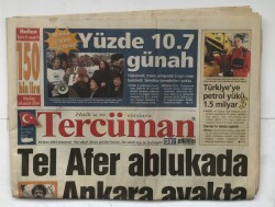 Tercüman Gazetesi 16 Ekim 2004 - Tel Afer Ablukada Ankara Ayakta GZ5617 - 1