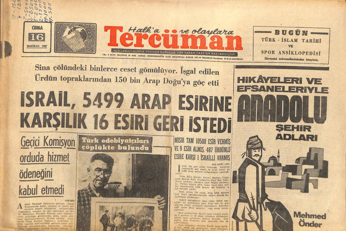 Tercüman Gazetesi 16 Haziran 1967 - Türkan Şoray, Hülya Koçyiğit, Gönül Yazar'a 200 Bin Liralık Dava Açıldı GZ141380 - 1