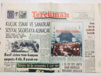 Tercüman Gazetesi 16 Kasım 1969 - Küçük Esnaf Ve Sanatkar Sosyal Sigortaya Alınacak GZ53573 - 1