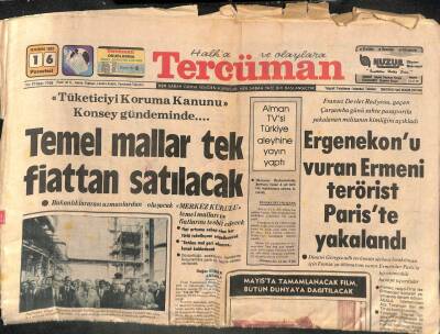 Tercüman Gazetesi 16 Kasım 1981 - Atatürk Filminde Asker-Sivil 3000 Kişi Rol Alıyor GZ113018 - 1