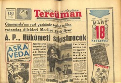 Tercüman Gazetesi 16 Mart 1963 - A.P. Hükümeti Sıkıştıracak GZ65409 - 1