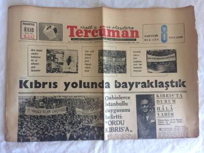 Tercüman Gazetesi 16 Mart 1964 - Kıbrısta Durum Hala Vahim GZ73620 - 1