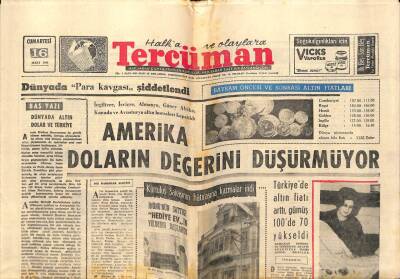 Tercüman Gazetesi 16 Mart 1968 - Yunan Ordusu Girit Adasını İstila Etmişti GZ67013 - 1
