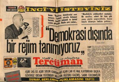 Tercüman Gazetesi 16 Mart 1971 - ODTÜnde Silah , Cephane Ve Subay Elbisesi Bulundu GZ79332 - 1