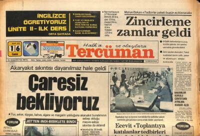 Tercüman Gazetesi 16 Mart 1979 - Emekli Hava Korgenerali Benzin Bulamayınca Bisiklete Binmek Zorunda Kaldı GZ85706 - 1