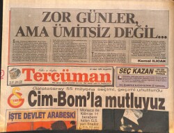 Tercüman Gazetesi 16 Mart 1989 - Cim-Bom'la Mutluyuz - Küçük Emrah , Özal'ı Çok Seviyor GZ133151 - 1