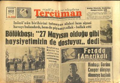 Tercüman Gazetesi 16 Mayıs 1963 - Savcı İlyas Şoriz İçin İdam İstedi - Egesel İçin Yeni Bir Tahkikat Daha Açıldı GZ123402 - 1