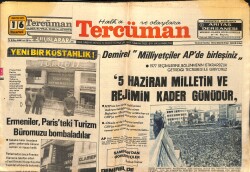 Tercüman Gazetesi 16 Mayıs 1977 - Ermeniler , Paris'teki Turizm Büromuzu Bombaladılar GZ160333 - Gökçekoleksiyon