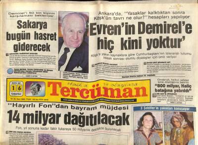 Tercüman Gazetesi 16 Mayıs 1987 - Türban Yasağına ABDde Devlet Tepkisi GZ67086 - 2