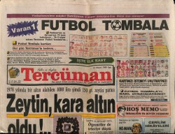 Tercüman Gazetesi 16 Mayıs 1989 - Zeytin Kara Altın Oldu GZ61559 - 2