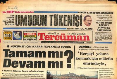 Tercüman Gazetesi 16 Nisan 1979 - Evren , Bağdatta Saddam Hüseyin İle Uzun Bir Görüşme Yaptı GZ85703 - 1
