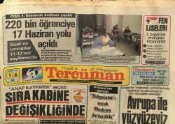 Tercüman Gazetesi 16 Nisan 1985 - 220 Bin Öğrenciye 17 Haziran Yolu Açıldı GZ64549 - 1