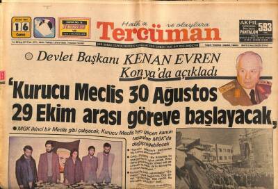 Tercüman Gazetesi 16 Ocak 1981 - Türkeş Ve 15 Arkadaşı İçin Yeniden Tahliye Talebinde Bulunuldu GZ54306 - 1