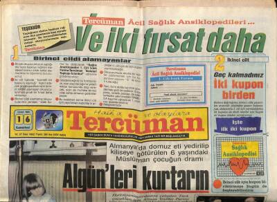 Tercüman Gazetesi 16 Ocak 1988 - Ömer Dinçkök Yeni Dönemin de Patronu GZ85125 - 1
