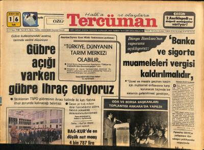 Tercüman Gazetesi 16 Şubat 1982 - Dallasın Uçarı Kızı Hayatını Bir Şarkıcıyla Birleştirdi - Gözler Yine Prenses Gracedeydi GZ126192 - 1