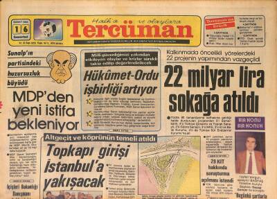 Tercüman Gazetesi 16 Şubat 1985 - Topkapı Girişi İstanbula Yakışacak - Iraklı Esirler İran Ordusu İçin Elbise Dikiyor GZ126827 - 1