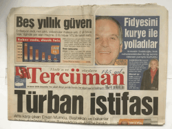 Tercüman Gazetesi 16 Şubat 2005 - Din Dersi Depremi GZ5845 - 2
