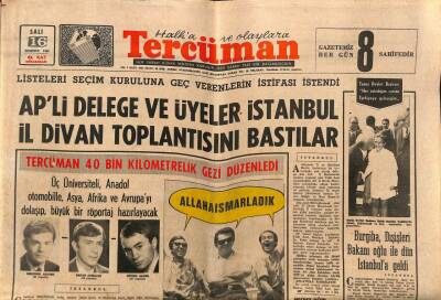 Tercüman Gazetesi 16 Temmuz 1968 - Burgiba , Dışişleri Bakanı Oğlu İle Dün İstanbula Geldi GZ79475 - 1