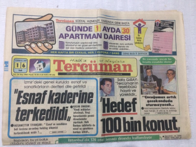 Tercüman Gazetesi 16 Temmuz 1985 - Esnaf Kaderine Terk Edildi - GZ17204 - 2