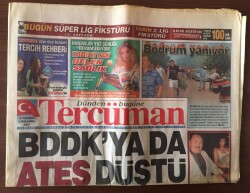 Tercüman Gazetesi 16 Temmuz 2003 - BBDKya da Ateş Düştü GZ10480 - 2