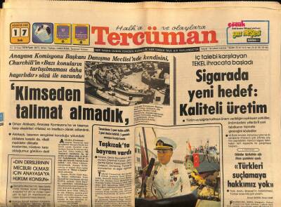 Tercüman Gazetesi 17 Ağustos 1982 - Barış Manço Yeni Hedefini Açıkladı Sanatçıları Pişireceğim GZ67107 - 2