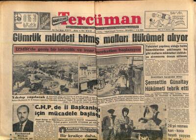 Tercüman Gazetesi 17 Ekim 1956 - Ingrid Bergman Mesut Değil Mi ? - Gümrük Müddeti Bitmiş Malları Hükümet Alıyor GZ118960 - 1