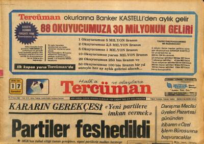 Tercüman Gazetesi 17 Ekim 1981 - Ajda Pekkan Bundan Sonra Yalnız Hayır İçin Konser Verecek GZ126165 - 1