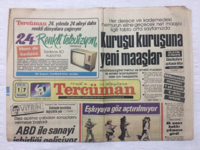 Tercüman Gazetesi 17 Ekim 1984 - ABD İle Sanayi İşbirliği Gelişiyor - GZ17382 - 2