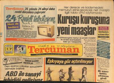 Tercüman Gazetesi 17 Ekim 1984 - Halefoğlu Evren Ve Özal Bilgi Verdi - ABD İle Sanayi İşbirliği Gelişiyor GZ126982 - 1
