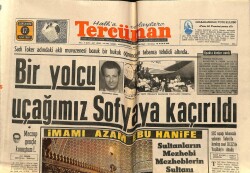 Tercüman Gazetesi 17 Eylül 1969 - Bir Yolcu Uçağımız Sofyaya Kaçırıldı GZ67366 - 2