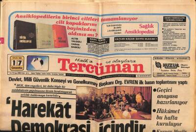 Tercüman Gazetesi 17 Eylül 1980 - Füsun Önal Kedilere Yardım Konseri Verecek GZ77296 - 1