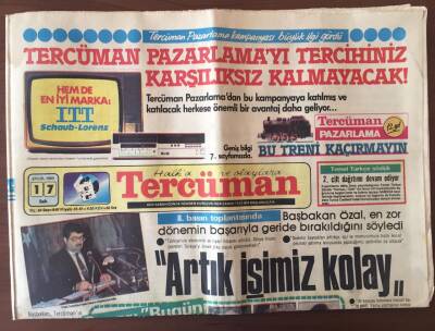 Tercüman Gazetesi 17 Eylül 1985- Ölüm Yıl Dönümünde Menderes GZ10365 - 1