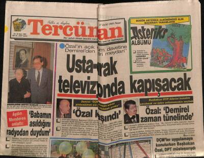 Tercüman Gazetesi 17 Eylül 1989 - Aydın Menderes,Babamın Asıldığını Radyodan Duydum GZ64510 - 1