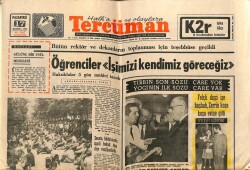 Tercüman Gazetesi 17 Haziran 1968 - Bütün Rektör Ve Dekanların Toplanması İçin Teşebbüse Geçildi GZ67045 - 2