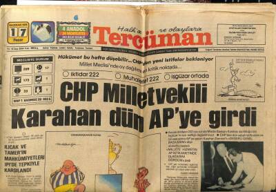 Tercüman Gazetesi 17 Haziran 1979 - CHP Milletvekili Karahan APye Girdi GZ54675 - 1