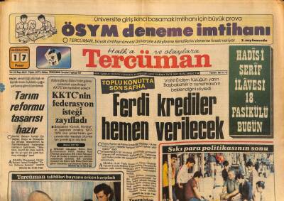 Tercüman Gazetesi 17 Haziran 1984 - KKTCnin Federasyon İsteği Zayıfladı GZ79410 - 1