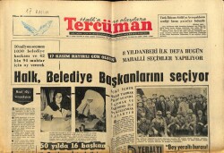 Tercüman Gazetesi 17 Kasım 1963 - Halk , Belediye Başkanlarını Seçiyor GZ67651 - 1