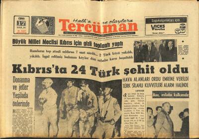 Tercüman Gazetesi 17 Kasım 1967 - Peru Güzeli Kraliçe Oldu - Kıbrısta 24 Türk Şehit Oldu GZ123424 - 1