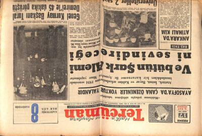 Tercüman Gazetesi 17 Mart 1966 - Ayasofyada Çana Özenenler Yoktur Yalandır GZ55214 - 1