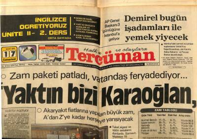 Tercüman Gazetesi 17 Mart 1979 - Sezen Aksu , TRTye Protesto Göndererek Programının Yayınlanmasını Yasakladı !... GZ65983 - 1
