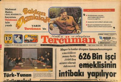 Tercüman Gazetesi 17 Mart 1981 - Rausch , İstifasını Geri Aldı - 13. Balkan Kayak Şampiyonası Törenle Açıldı GZ127445 - 1