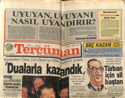 Tercüman Gazetesi 17 Mart 1989 - Başbakan Özal Galatasarayın Köln Zaferini Anlattı GZ64568 - 2