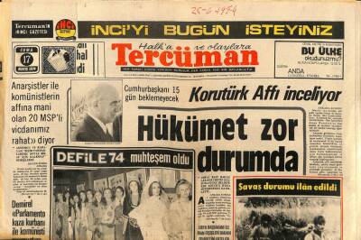 Tercüman Gazetesi 17 Mayıs 1974 - İsrailde Çok Sayıda Arap Gerilla Olduğu Öne Sürüldü GZ82437 - 1