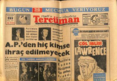 Tercüman Gazetesi 17 Nisan 1963 - Bayan Kennedy Yaz Ortasında Doğum Yapacak GZ67030 - 2