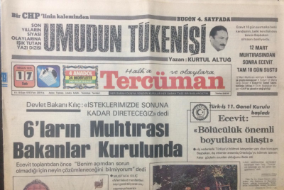 Tercüman Gazetesi 17 Nisan 1979 - 6ların Muhtırası Bakanlar Kurulunda - GZ12990 - 1